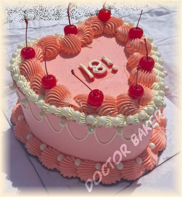 Торт 487 Сердечко на ДР!