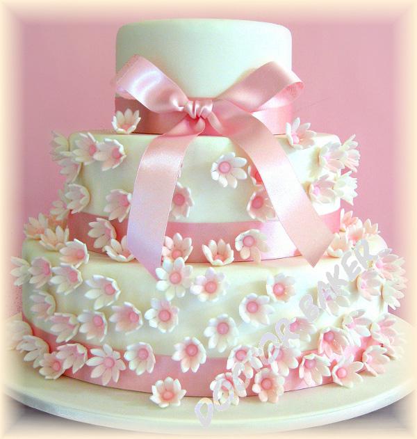 Свадебный торт 2013 Розовая нежность