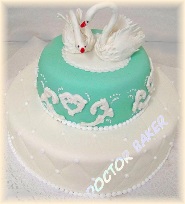 Свадебный торт 2001 Лебеди