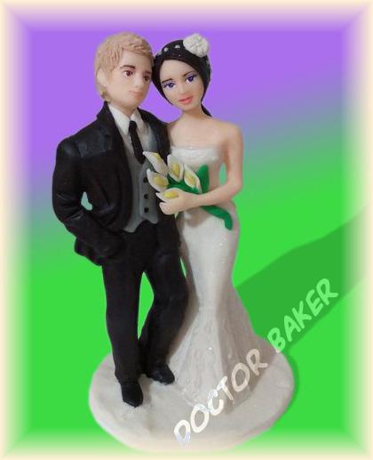 Жених и Невеста - портретно 3D (шоколад)