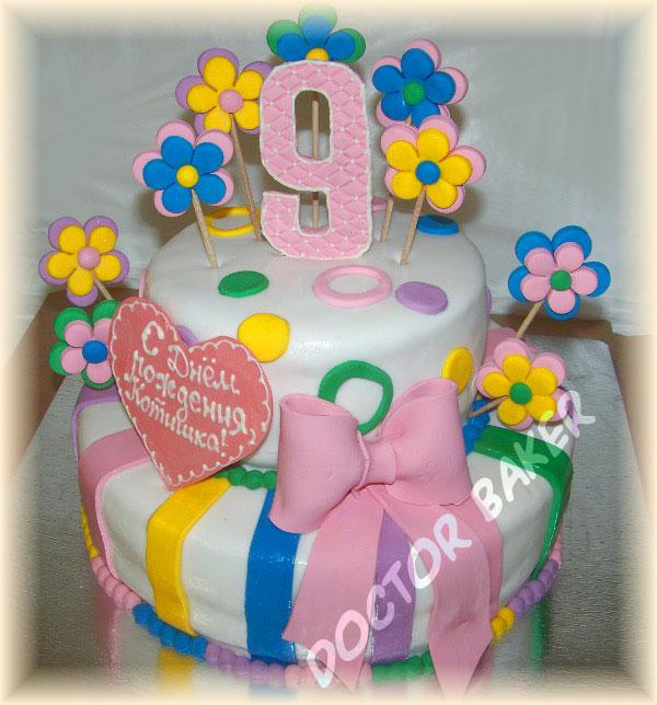 Торт 3233 Девочке на день рождения