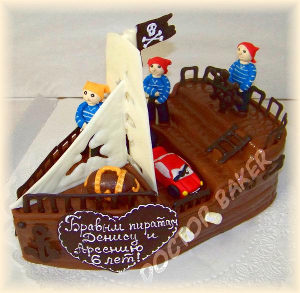 Детский торт 3009 Пираты