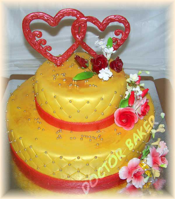 Свадебный торт 2162 Яркость красок