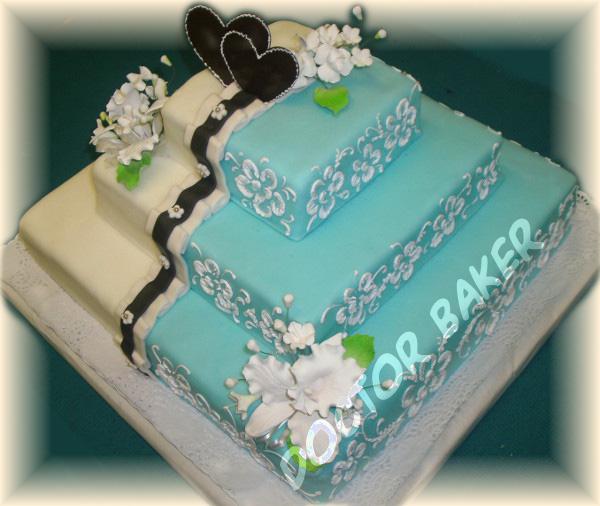Свадебный торт 2010 Два цвета