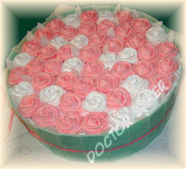 Свадебный торт 2043 Розы