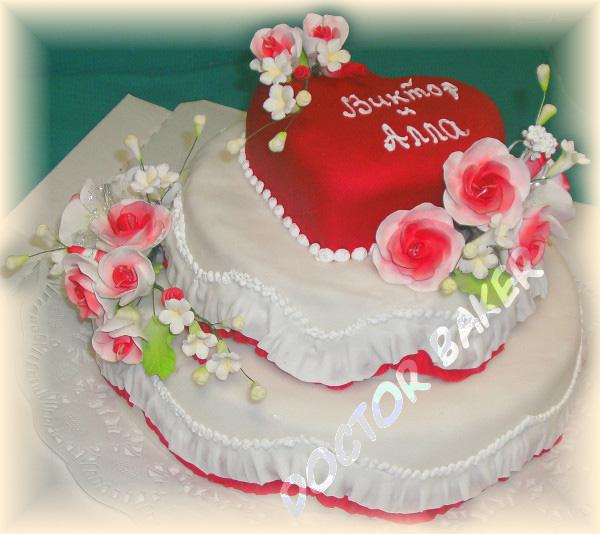 Свадебный торт 2012 Сердце